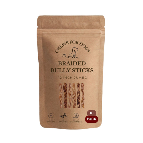 12 Inch Jumbo Braided Bully Sticks