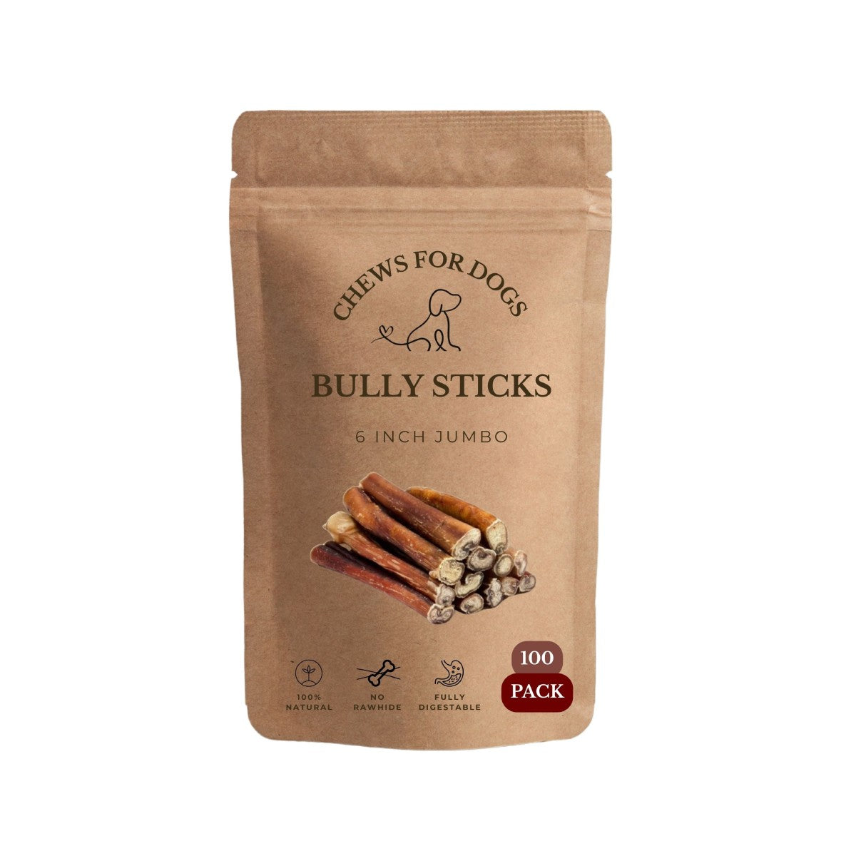 6 Inch Jumbo Bully Sticks