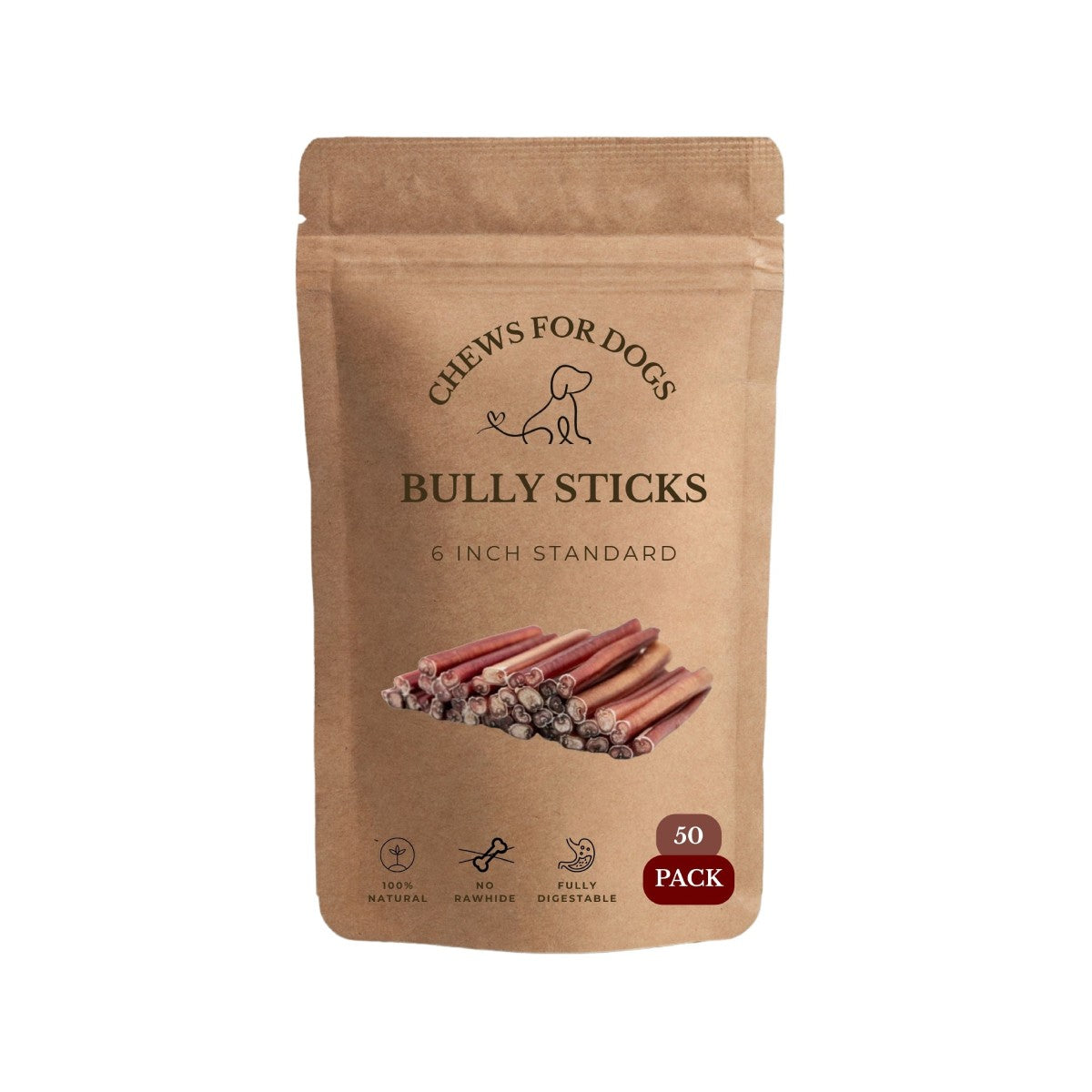 6 Inch Standard Bully Sticks